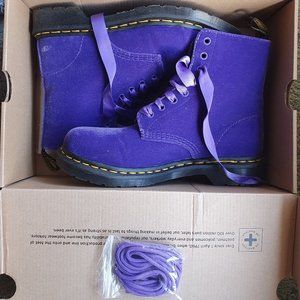 Dr. Martens | Shoes | Dr Martens 46 Pascal Velvet In Dusty Violet Purple Velvet  Boots | Poshmark
